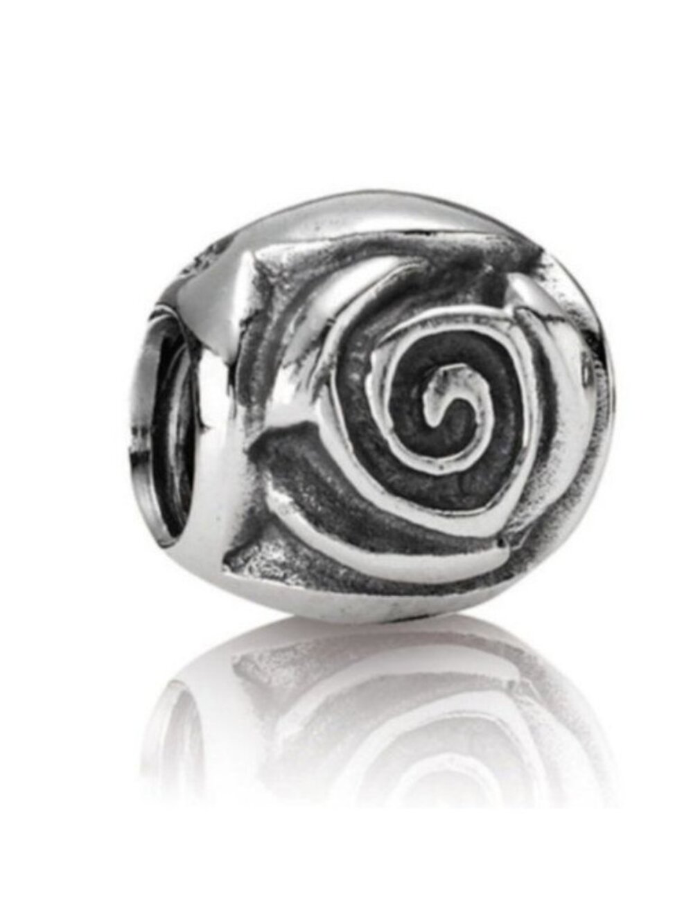 Pandora Sterling Silver Rose Bud Charm Bead 790394 ALE 925